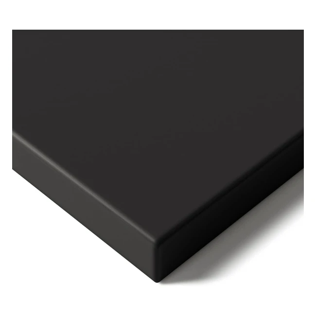 Desktronic Tischplatte 120 x 60 cm, höhenverstellbar, robust, schwarz