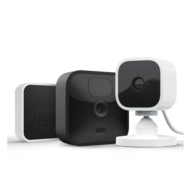 Blink Outdoor HD-Überwachungskamera + Blink Mini für innen