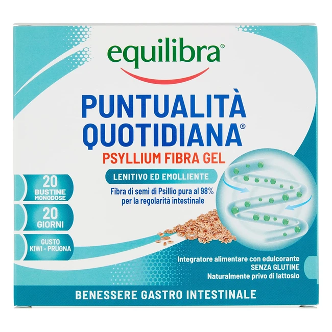 Equilibra Psyllium Fibragel - Integratore di Fibra di Psyllio per Regolarit In