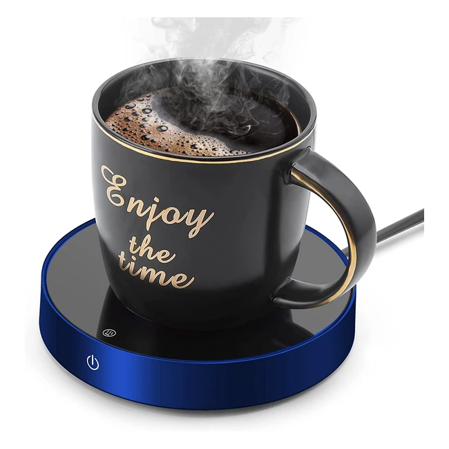 Suewow Coffee Mug Warmer - Electric Beverage Warmer with 3 Temperature Settings and Automatic Sensor Switch