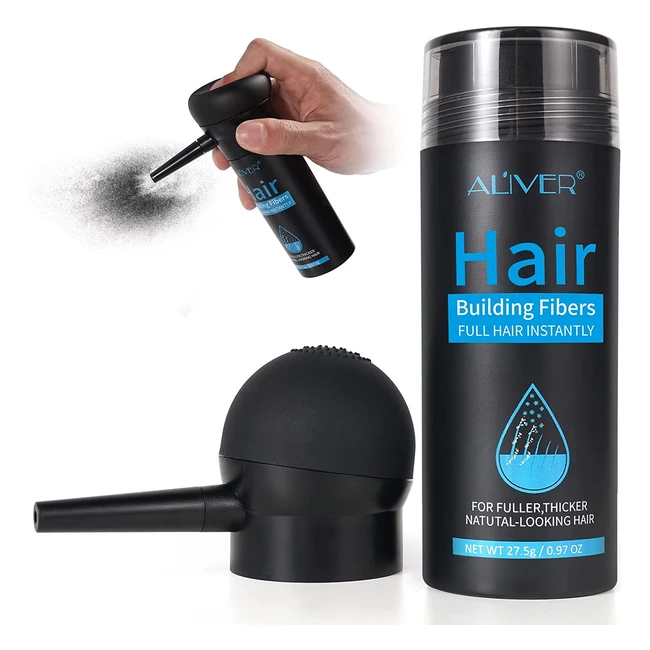 Professional Quality Hair Fibres for Thinning Hair - Instantly Conceals Hair Loss in 15 Sec - Light Brown