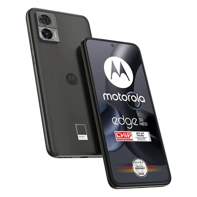 Motorola Edge30 Neo Smartphone - 63 Zoll FHD Display, 64MP Kamera, 8/128GB, Android12 - Black Onyx