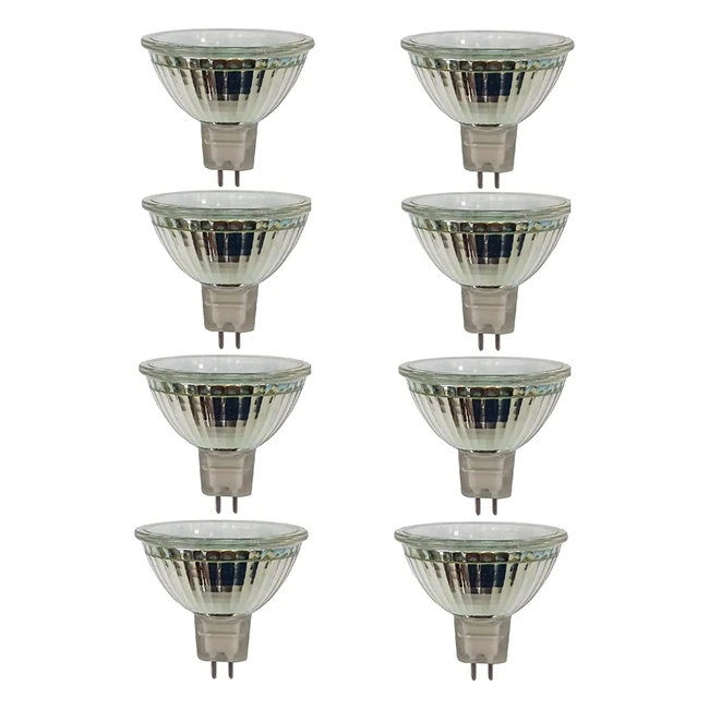 AcornSolution MR16 GU53 Energy Saving Light Bulbs - 5W, 3000K, 400 Lumen, Pack of 8
