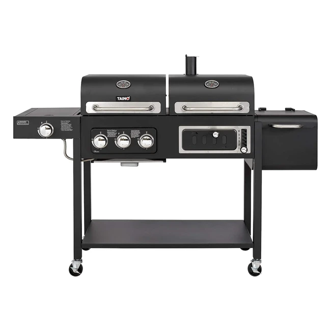 Taino Hero Duo Gasgrill Holzkohlegrill Smoker Kombigrill - 2 in 1 System - BBQ G