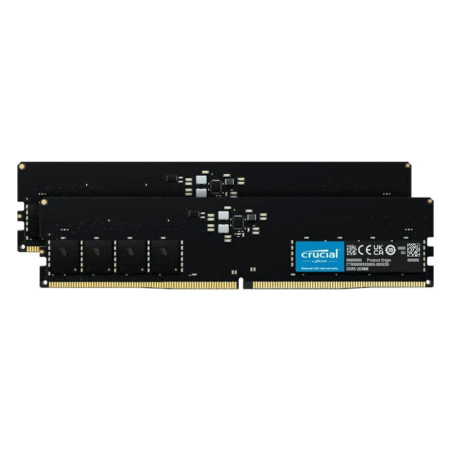 Crucial RAM 64GB DDR5 4800MHz CL40 per Desktop - CT2K32G48C40U5