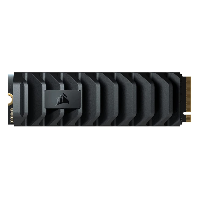 Disque SSD M.2 NVMe PCIe Gen4 x4 Corsair MP600 Pro XT 1 To - Vitesses de lecture séquentielle jusqu'à 7 100 Mo/s et vitesses d'écriture de 5 800 Mo/s - Noir
