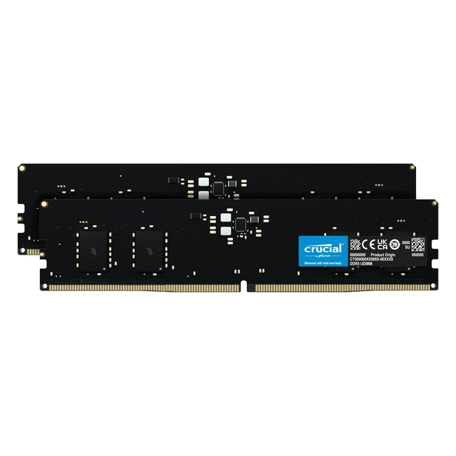 Crucial RAM 16GB DDR5 4800MHz CL40 per Desktop - Kit 2x8GB