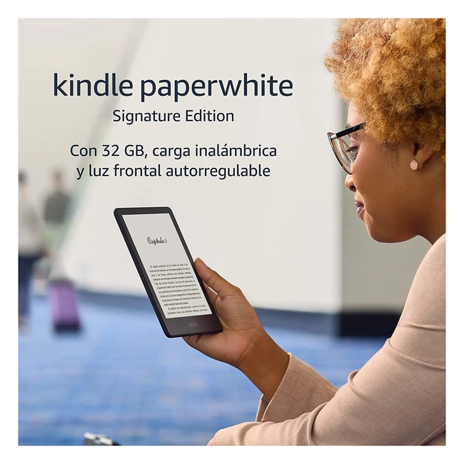 Kindle Paperwhite Signature Edition 32 GB - Carga inalámbrica y luz frontal autorregulable