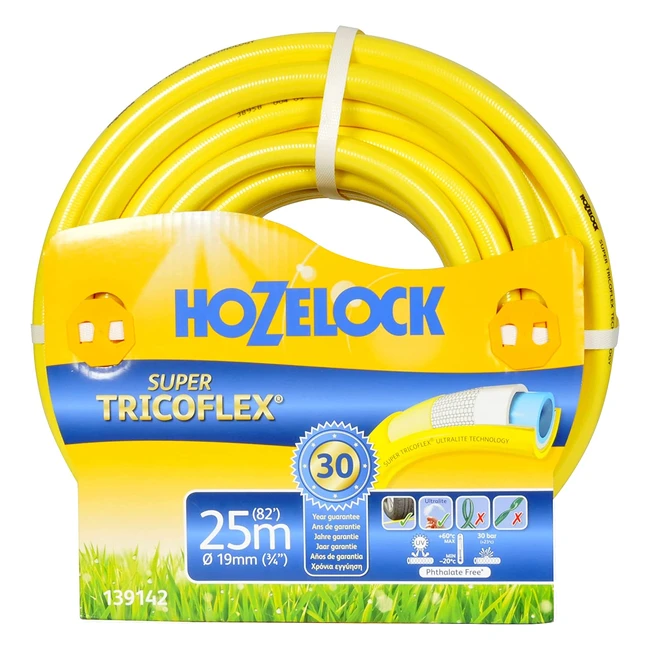 Tricoflex Super Tricoflex 00110140 Wasserschlauch 19mm 25m Rolle Gelb - Flexibel, Robust, Wetterfest