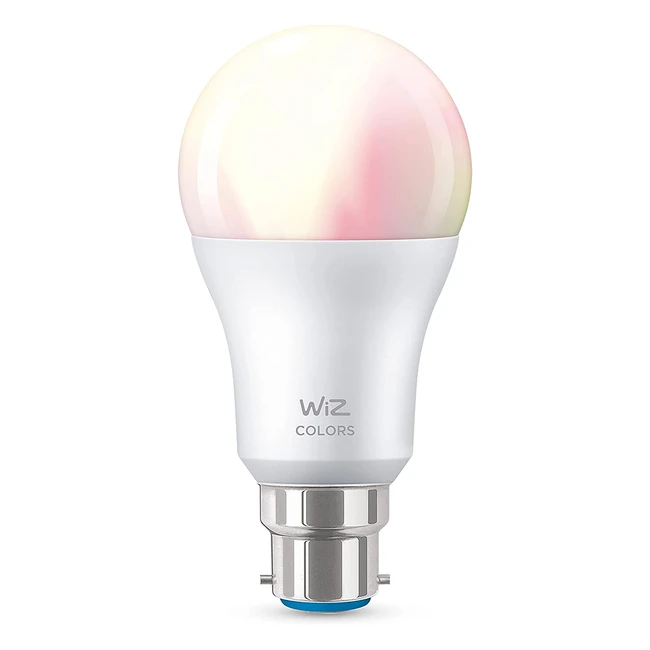Wiz Smart WiFi Light Bulb - Color & White Light, App Control, 60W, B22 Bayonet Cap, for Home Indoor Lighting