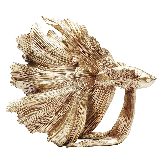 Kare Design Deko-Objekt Betta Fish Gold, klein, 365x335x14cm