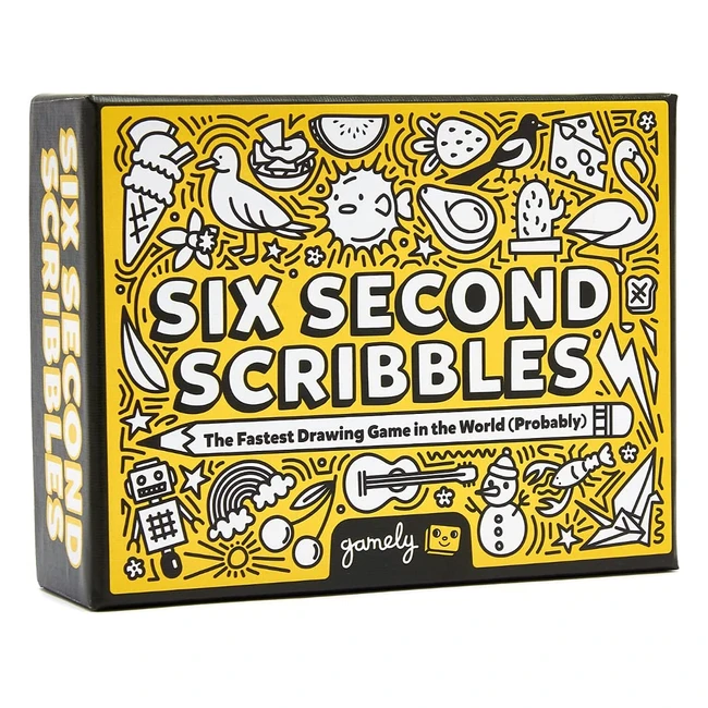 Six Second Scribbles: Fast & Fun Drawing Game for All Ages - 1000 Items to Draw