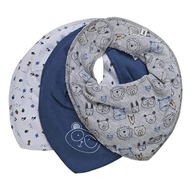 Pippi Unisex Baby Dreieckstuch mit Bio-Baumwolle und Druckknöpfen