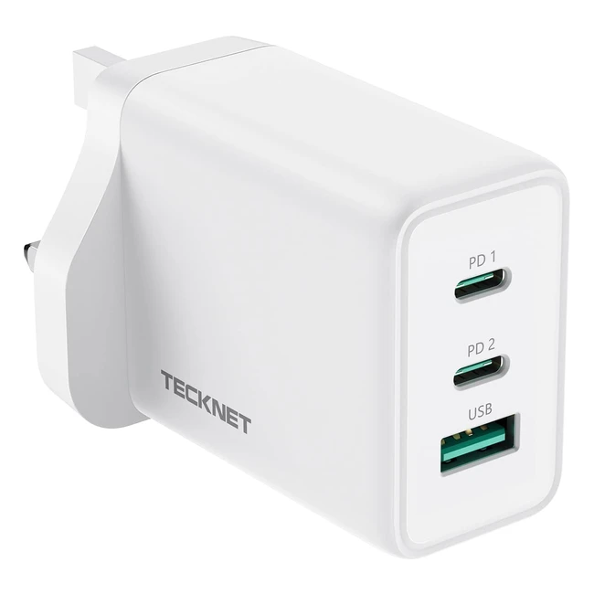 Tecknet USB C Charger 65W - Fast Power Charger Adapter for MacBook, iPhone, Samsung & More