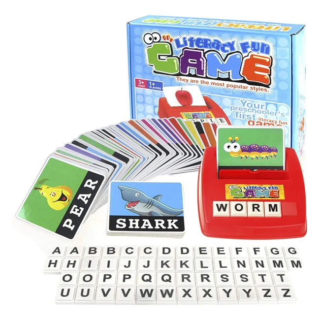 Matching Letter Game for Kids - Spelling Sight Words Flash Cards - Educational Toys for Boys and Girls - Ideal Christmas and Birthday Gifts