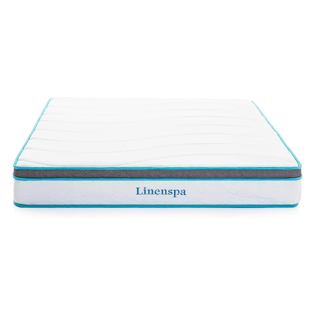 Linenspa Hybrid Memory Foam Spring Mattress H3/H4 20cm - 90x190cm - Hypoallergenic & Comfortable
