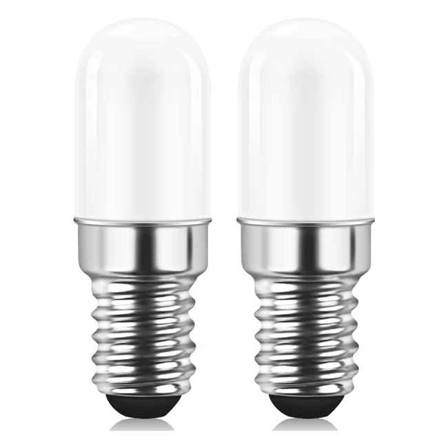 Lot de 2 Ampoules LED E14 pour Réfrigérateur AGOTD 15W Blanc Chaud 3000K