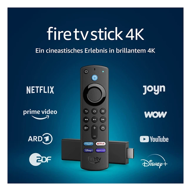 Fire TV Stick 4K mit Alexa-Sprachfernbedienung TV-Steuerung und Dolby Atmos