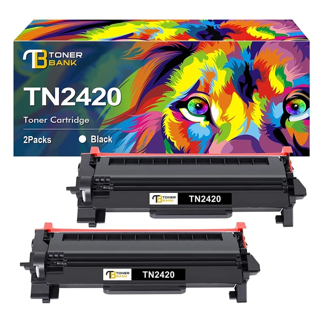 Toner Bank TN2420 Compatible Brother DCPL2530DW MFC L2710DW HLL2350DW - 2 Pack Noir