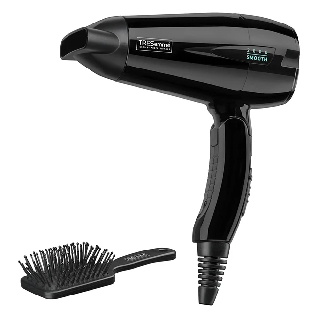 TRESemme Travel 2000 Dryer - Fast Results, Tourmaline-Ceramic Technology, Lightweight & Compact