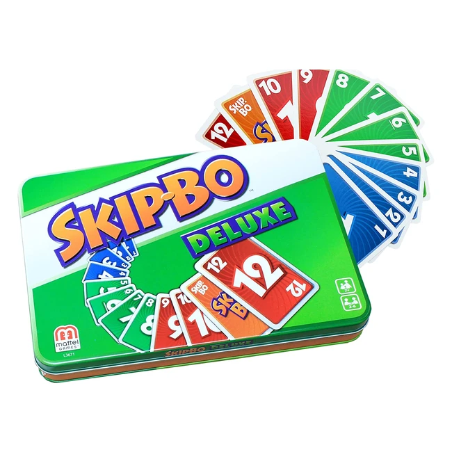 Jeu de cartes Skip-Bo Deluxe Mattel L3671 - Rapidit tactique et bonne humeur