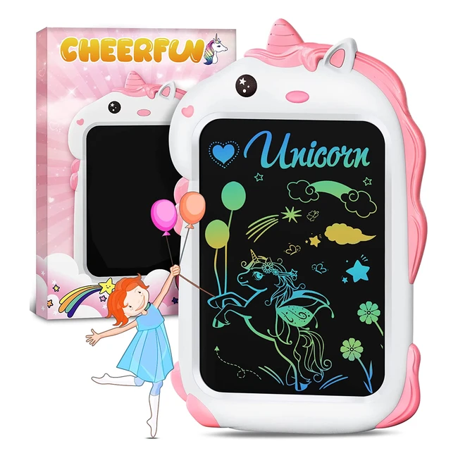 Unicorn LCD Writing Tablet for Kids - Educational Toy for Drawing and Doodling - Ages 2-8 - Cheerfun 85 Doodle Board