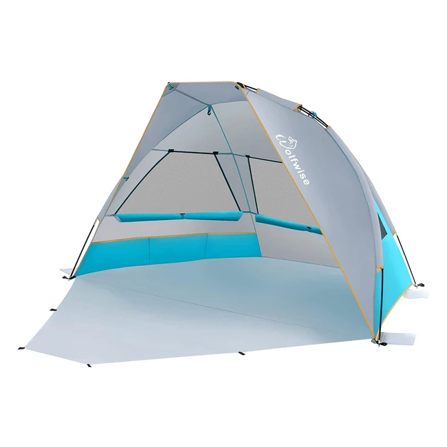 WolfWise 23-Person UPF 50 Beach Canopy Tent with Extendable Floor