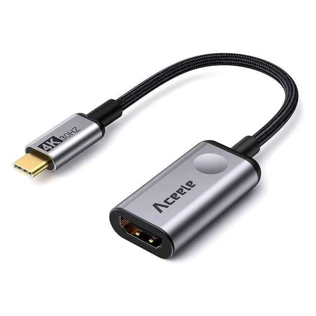 Adattatore USB-C a HDMI 4K Aceele per MacBook Pro, Air, Microsoft Surface e altro