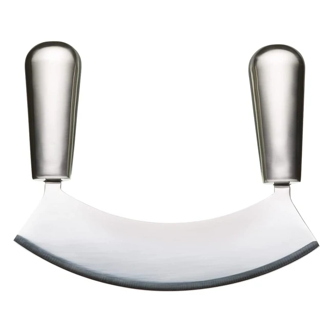 Mezzaluna in acciaio inox per tritare erbe aromatiche - Master Class