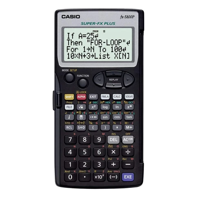 Calcolatrice scientifica programmabile Casio FX5800P con 40 costanti e 128 formu