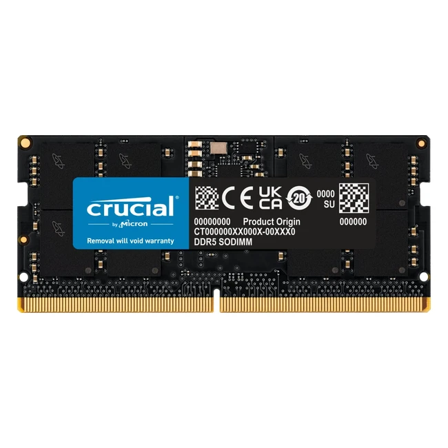 Crucial RAM 16GB DDR5 4800MHz CT16G48C40S5 - Boost Your Laptop Performance