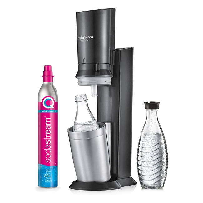 Sodastream Crystal 30 Wasser-Sprudler mit 1x QuickConnect CO2-Zylinder und 2x G