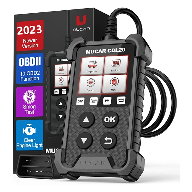 Mucar OBD2 Scanner CDL20 - Universal Code Reader for OBDII Protocol Vehicles with Full Functions