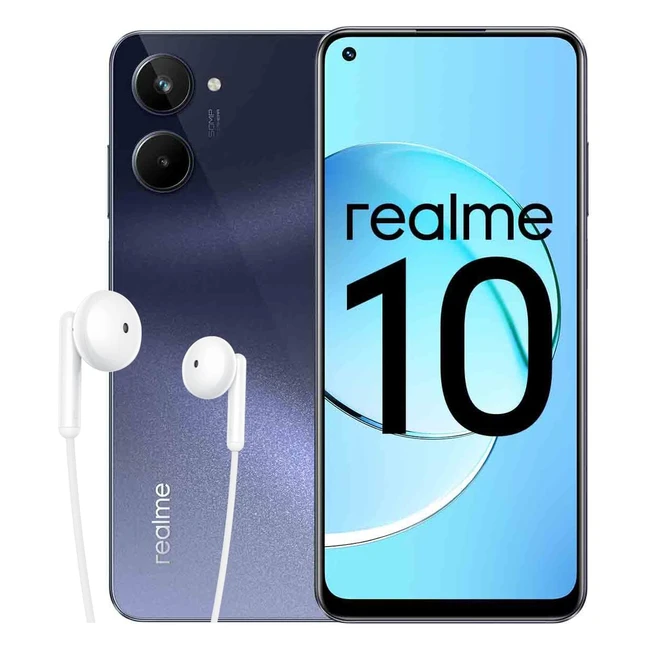 Realme 108128GB Smartphone - 90 Hz Super AMOLED Display - 50 MP AI Camera - Helio G99 Chipset - 5000 mAh Battery - 33 W SuperVOOC Charging