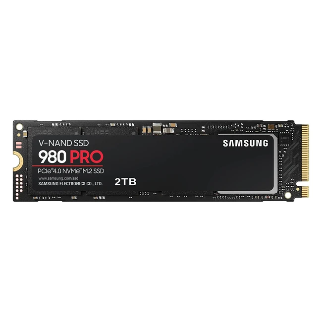 Samsung 980 Pro 2TB PCIe 4.0 NVMe M.2 2280 SSD - High-Performance, 7000MB/s, Heat Spreader, 4K Video Editing