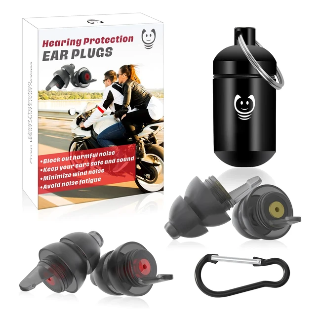 Tappi per le orecchie moto - Protezione udito per motociclisti - Ultra morbidi e riutilizzabili