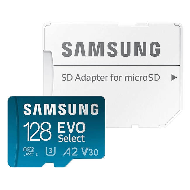Samsung EVO Select 128GB MicroSDXC UHS-I U3 130MB/s Full HD 4K UHD Speicherkarte inkl. SD-Adapter MB-ME128KA/EU