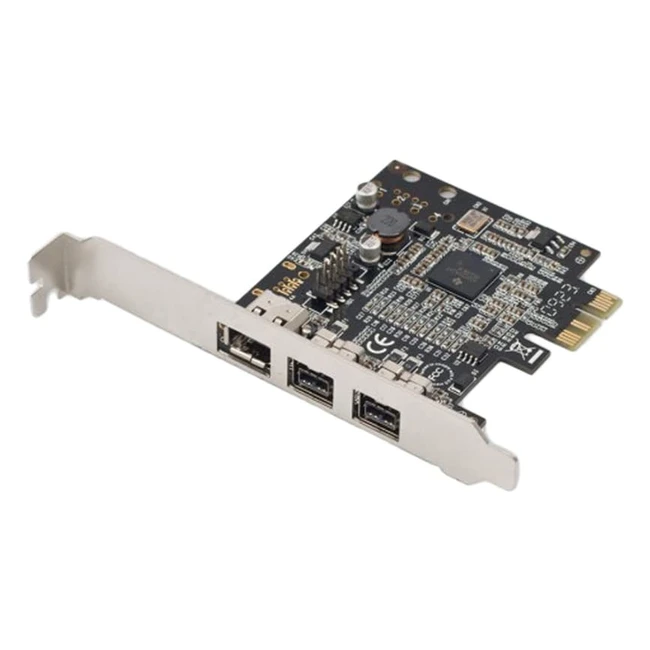 Syba Low Profile PCIe Firewire Card - 2x 1394b  1x 1394a Ports TI Chipset Ext