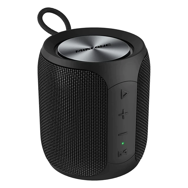 Miatone Portable Speaker - 16W Loud, Waterproof Bluetooth Speaker with Surround Sound and Thumping Bass