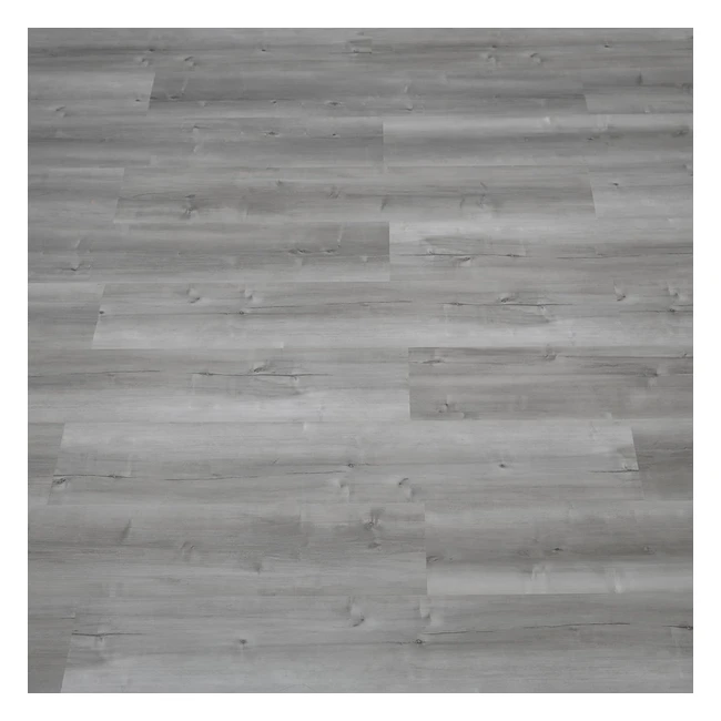 Grey Wood Effect Self-Adhesive Vinyl Floor Tiles - 18pcs 15x90cm for Kitchen 
