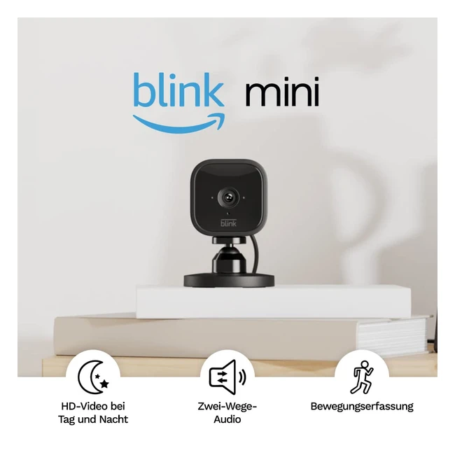 Blink Mini - Kompakte berwachungskamera mit 1080p HD Video Nachtsicht Bewegu