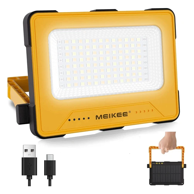 Lampe LED rechargeable Meikee 60W super brillante avec 16 modes de lumire de t