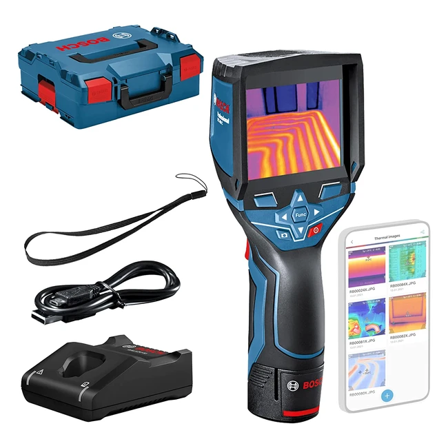 Caméra thermique Bosch Professional GTC 400 C - Plage de température 10 à 400°C - Grande sensibilité thermique 50mk