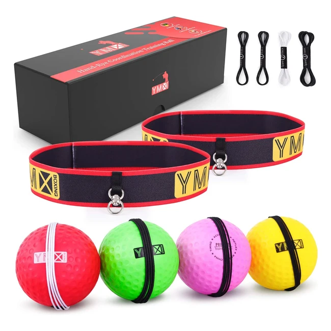YMx Boxing Ultimate Reflex Ball Set - Improve Reflex Timing Accuracy Focus an