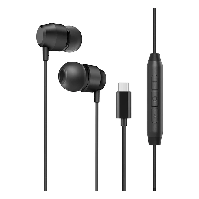 Ecouteurs USB-C Palovue pour Samsung Galaxy S23 S22 S21 S20 A54 A53 - Microphone