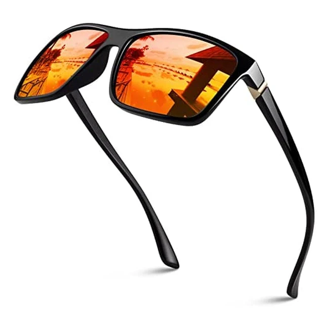 GQUEEN Retro Polarised Sunglasses UV400 - Lightweight & Durable for Driving, Fishing, and More