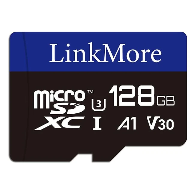 Linkmore 128GB Micro SDXC Card for NintendoSwitch - A1 UHSI U3 V30 Class 10 - Read Speed up to 95MB/s - SD Adapter Included