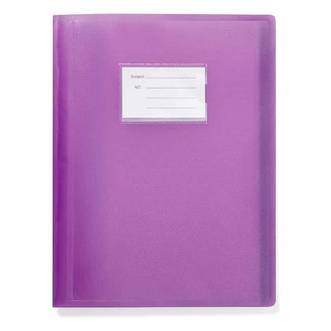 Arpan Porte-documents A4 souple avec 104 pochettes et 208 pages - Violet