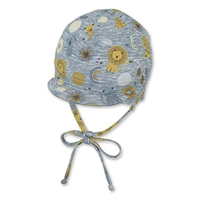 Sterntaler Babyjungen Schirmmütze Gelb 1602101 - Weiche Kopfbedeckung mit Tier- und Pflanzenmotiven