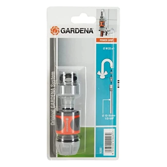 Gardena Quick Connection Set - Tap Connector Set for 13mm/12 inch and 15mm/58 inch Water Hoses - 1828520